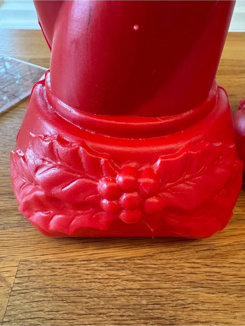 🕯️ Vintage Swirl Blow Mold Candles Pair | General Foam Plastics Norfolk VA | 16”